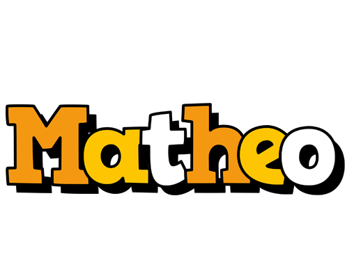 Matheo cartoon logo