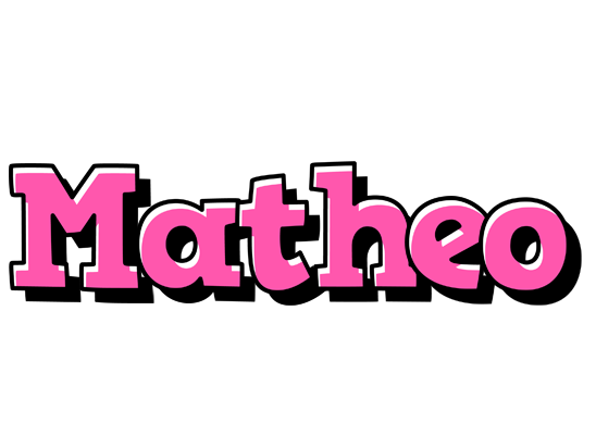 Matheo girlish logo