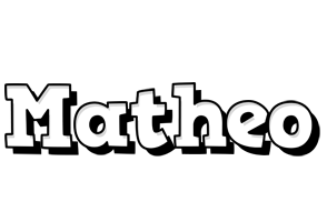 Matheo snowing logo