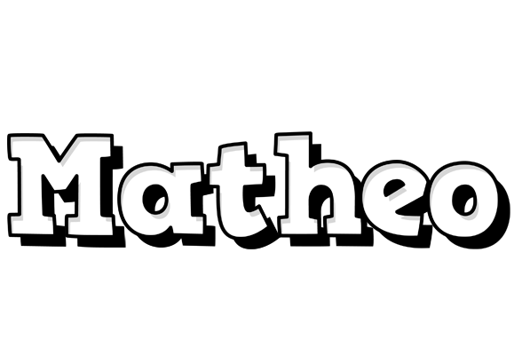 Matheo snowing logo