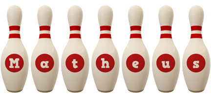 Matheus bowling-pin logo