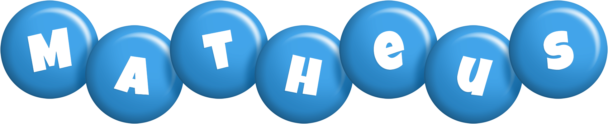 Matheus candy-blue logo