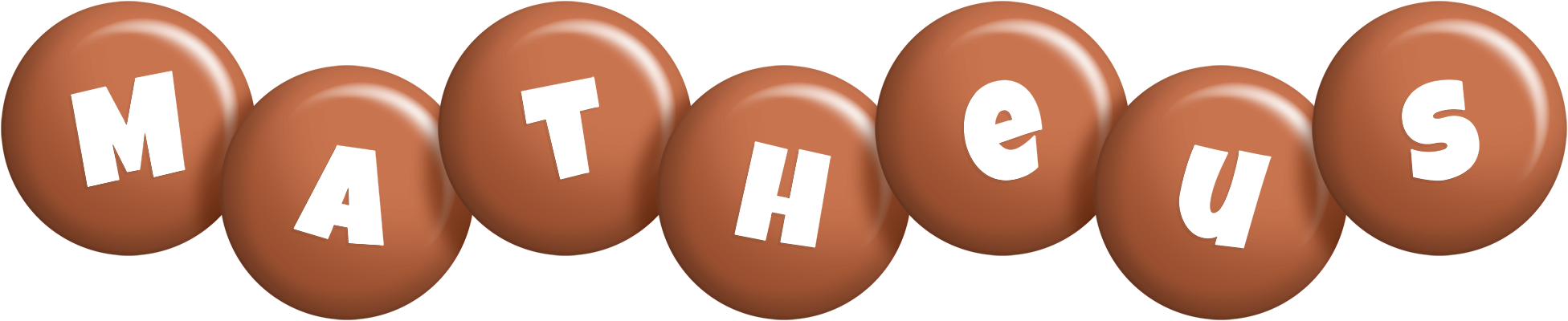 Matheus candy-brown logo