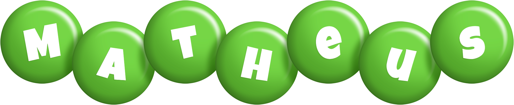 Matheus candy-green logo