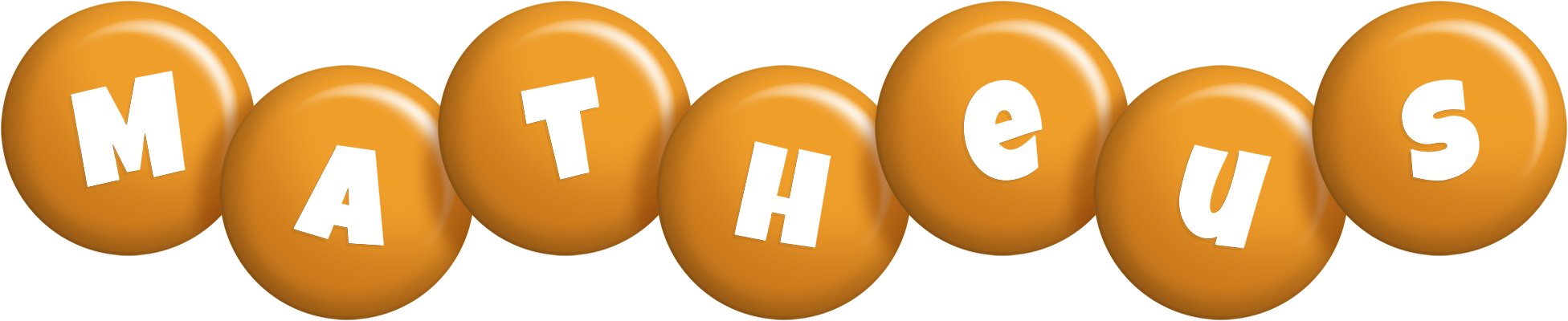 Matheus candy-orange logo