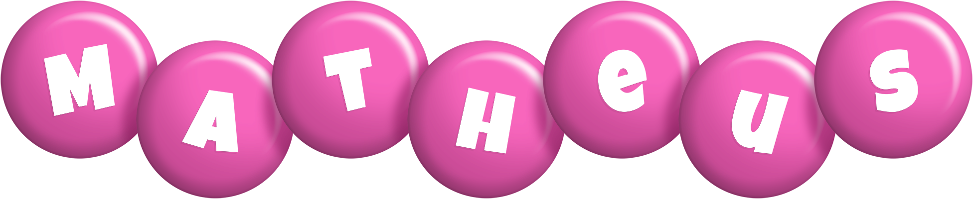Matheus candy-pink logo