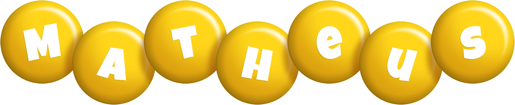 Matheus candy-yellow logo