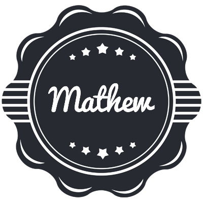 Mathew badge logo