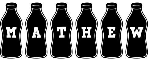 Mathew bottle logo