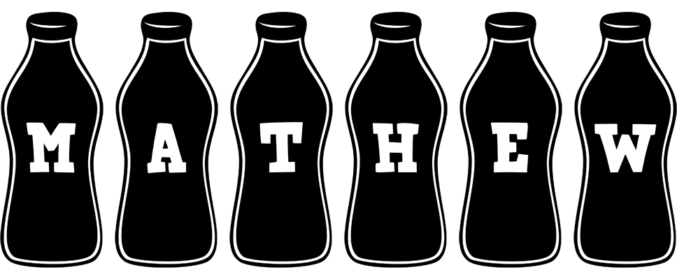 Mathew bottle logo