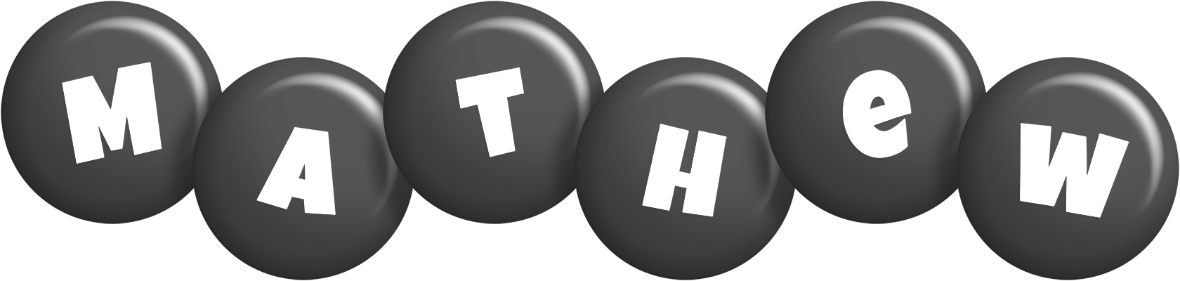 Mathew candy-black logo