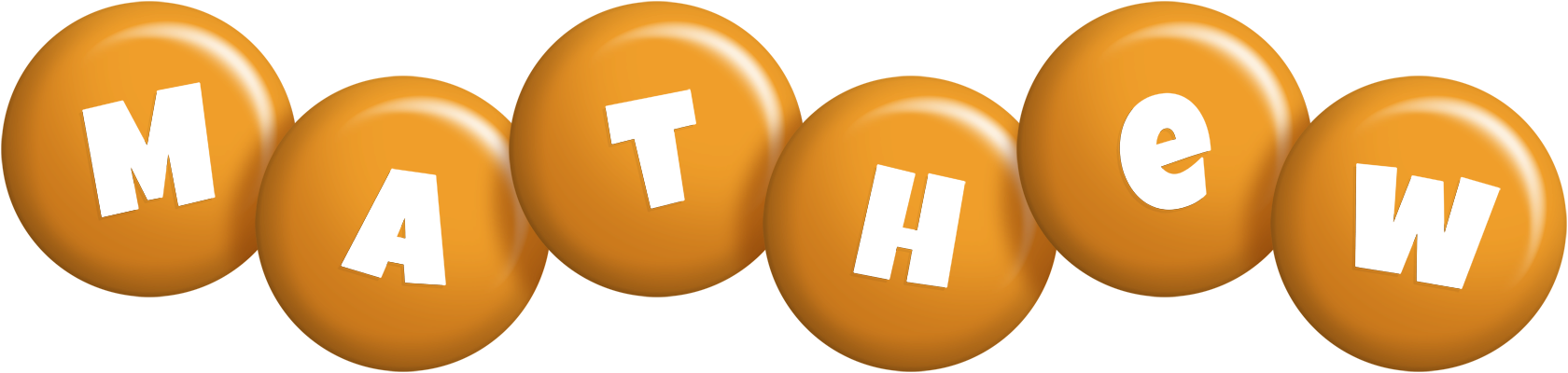 Mathew candy-orange logo