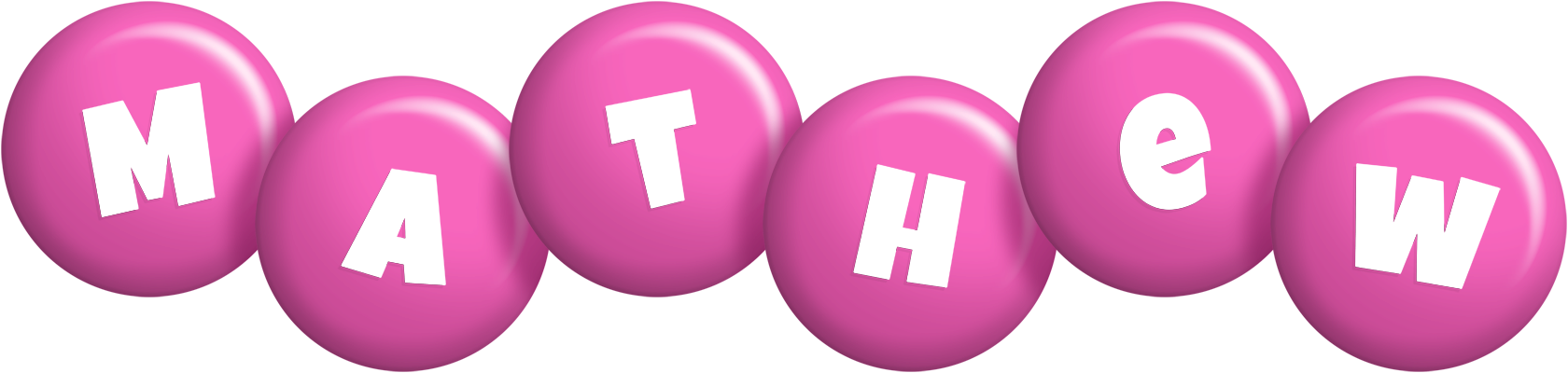 Mathew candy-pink logo