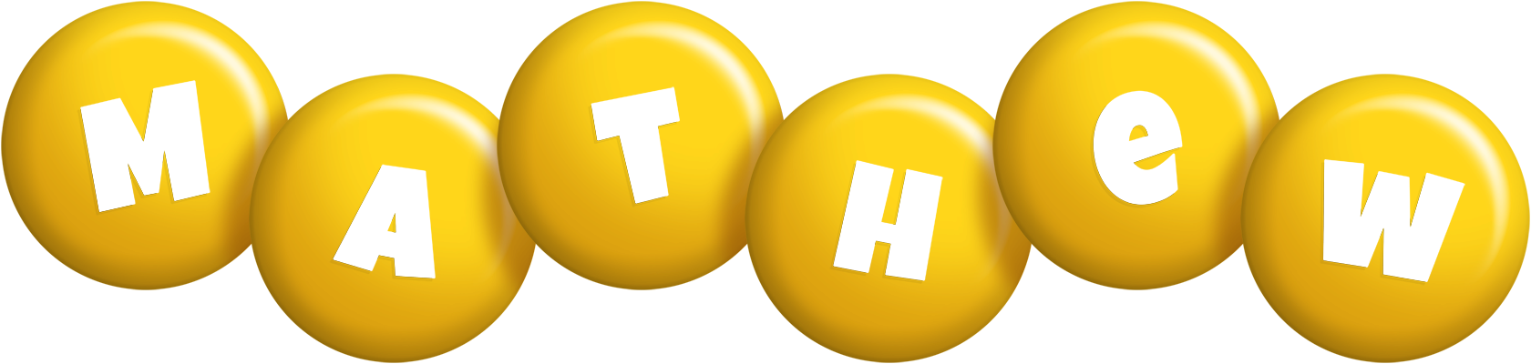 Mathew candy-yellow logo