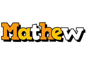 Mathew cartoon logo