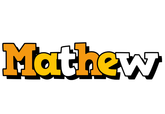 Mathew cartoon logo