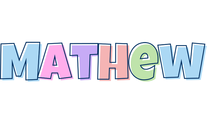 Mathew pastel logo