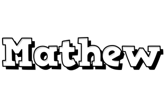 Mathew snowing logo