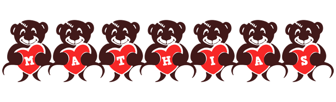 Mathias bear logo
