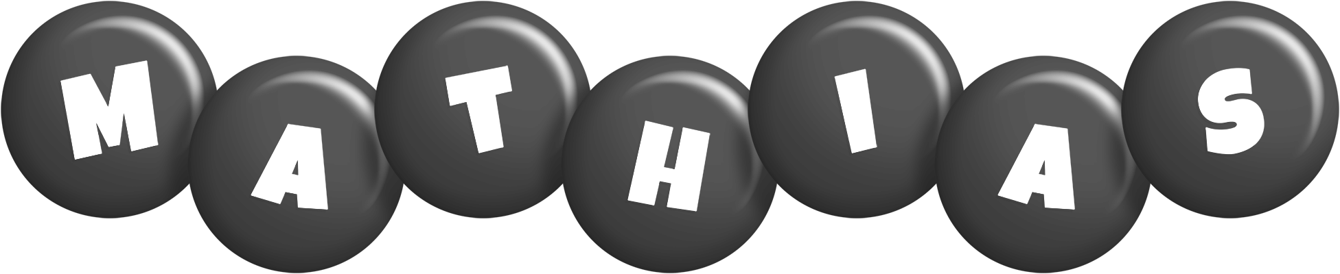 Mathias candy-black logo