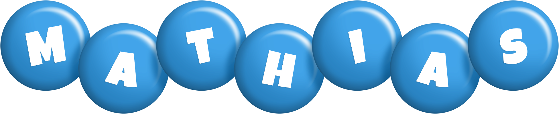 Mathias candy-blue logo