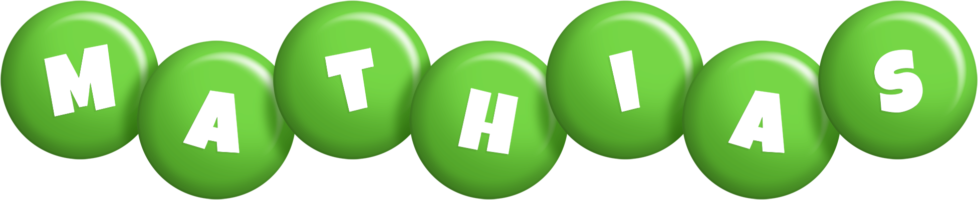 Mathias candy-green logo