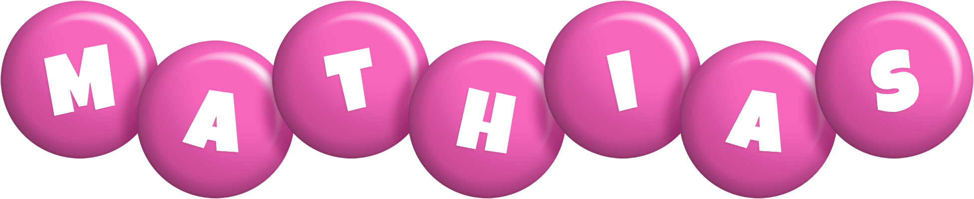 Mathias candy-pink logo