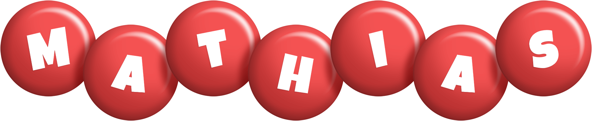 Mathias candy-red logo