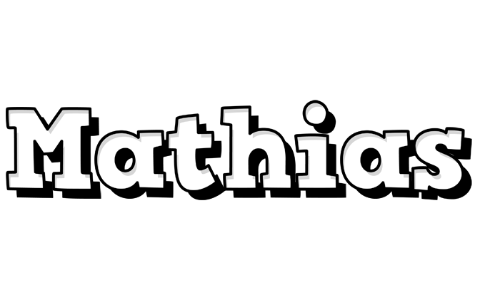 Mathias snowing logo