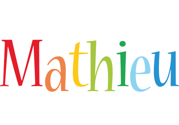 Mathieu birthday logo