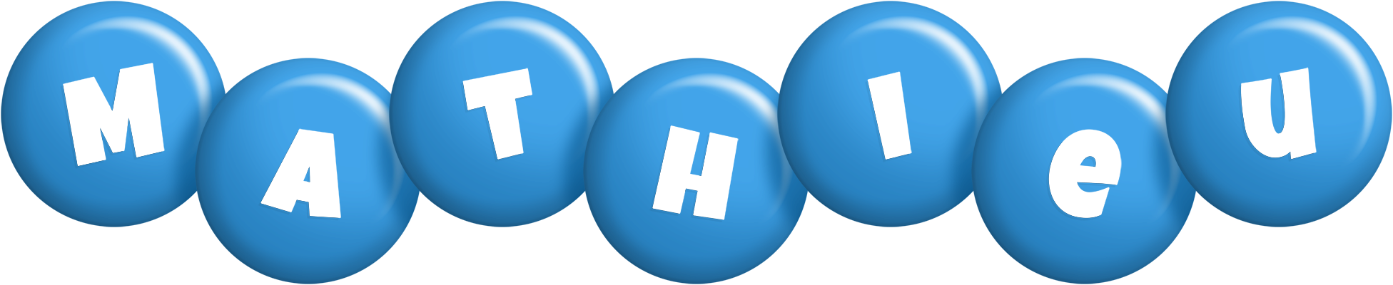 Mathieu candy-blue logo