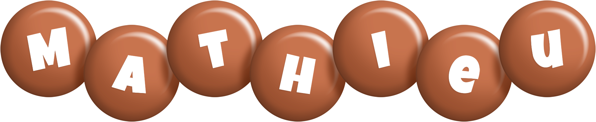 Mathieu candy-brown logo