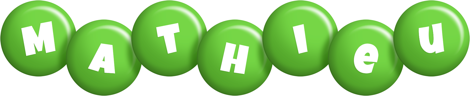 Mathieu candy-green logo