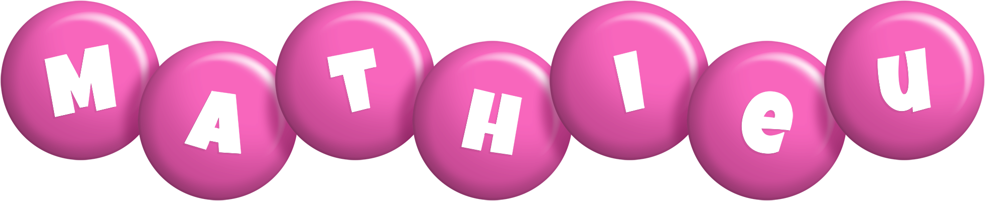 Mathieu candy-pink logo