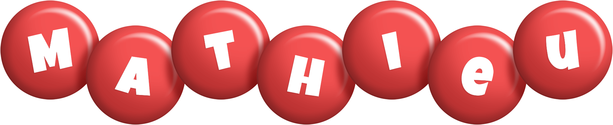 Mathieu candy-red logo