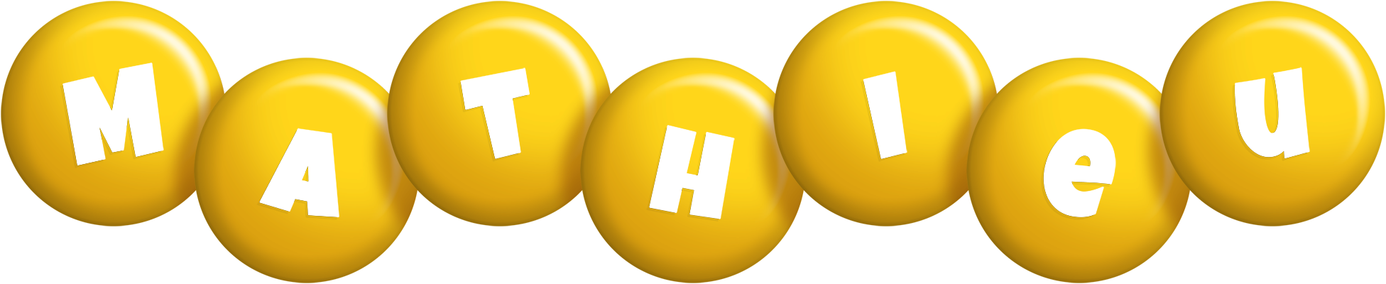 Mathieu candy-yellow logo