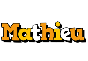 Mathieu cartoon logo