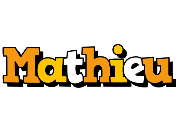 Mathieu cartoon logo