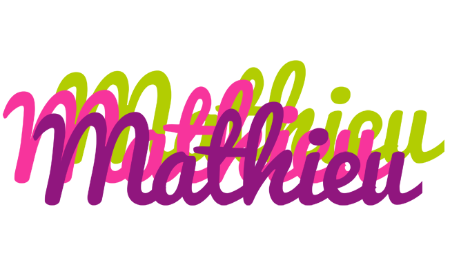Mathieu flowers logo