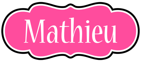 Mathieu invitation logo