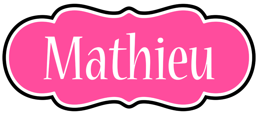 Mathieu invitation logo