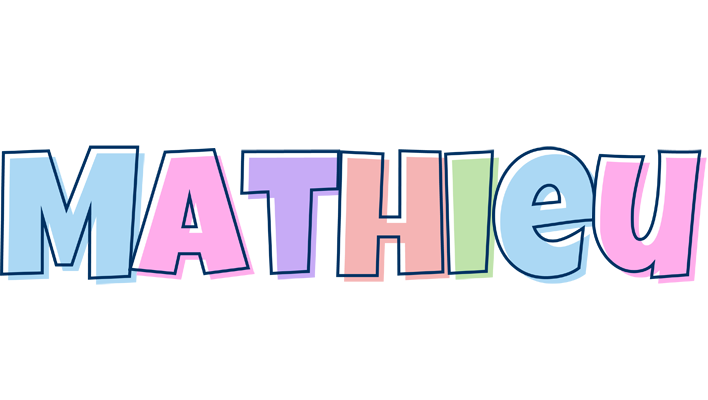 Mathieu pastel logo