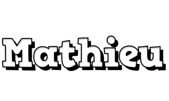 Mathieu snowing logo