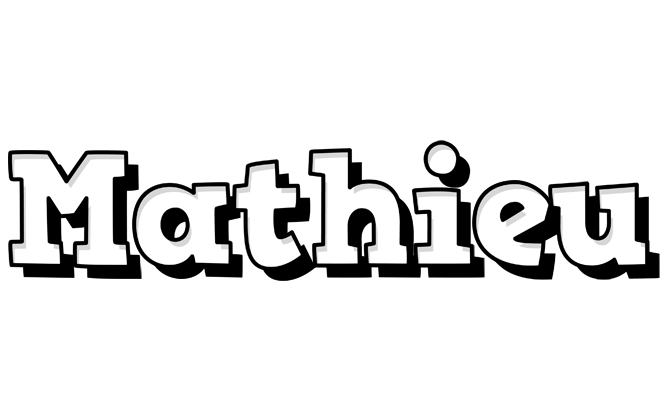 Mathieu snowing logo
