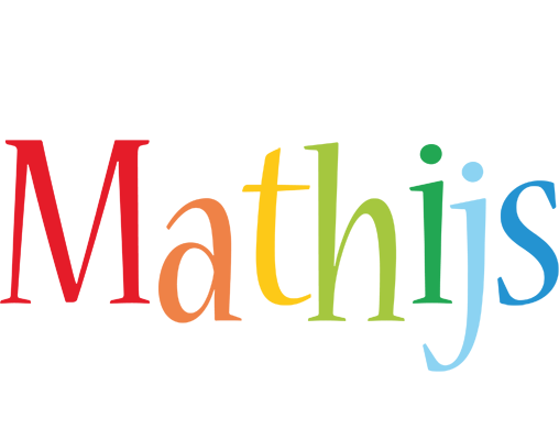 Mathijs birthday logo