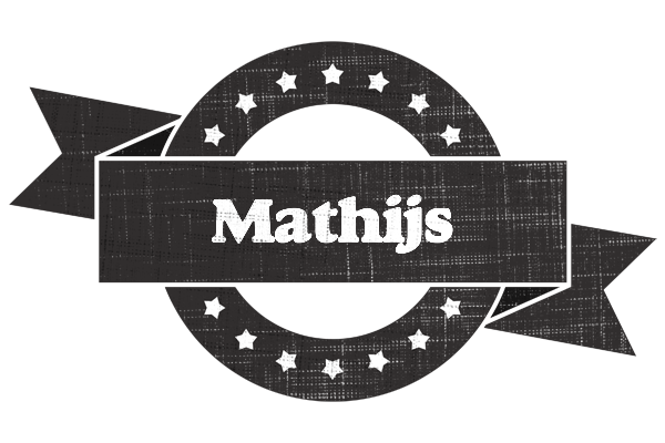 Mathijs grunge logo