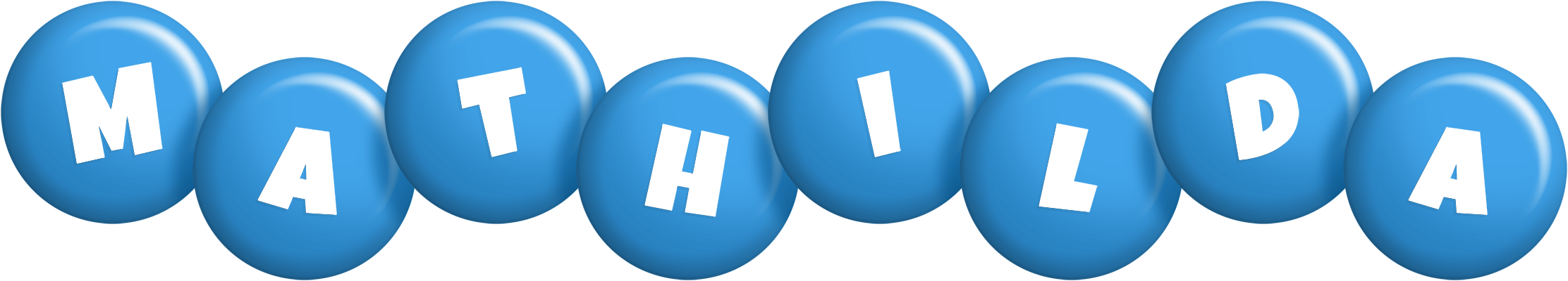 Mathilda candy-blue logo