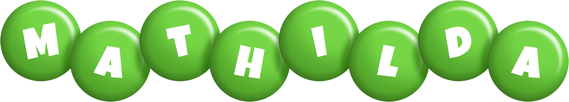 Mathilda candy-green logo