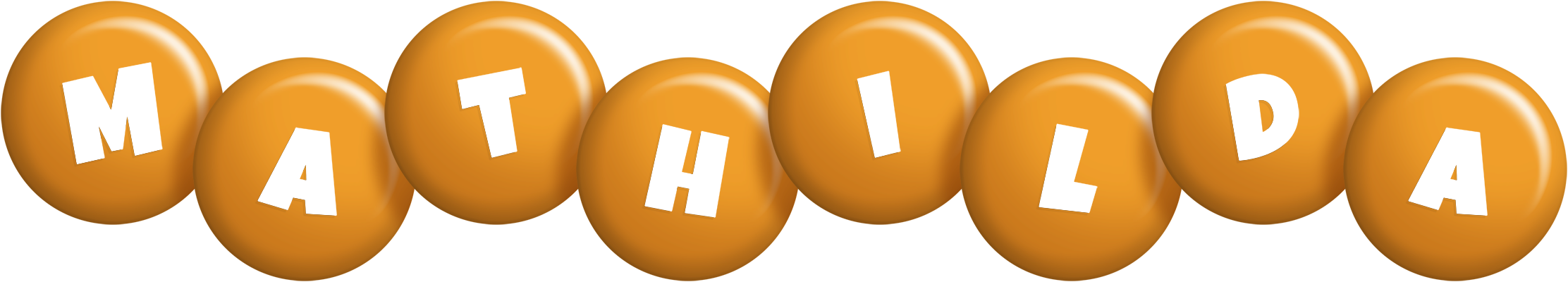 Mathilda candy-orange logo
