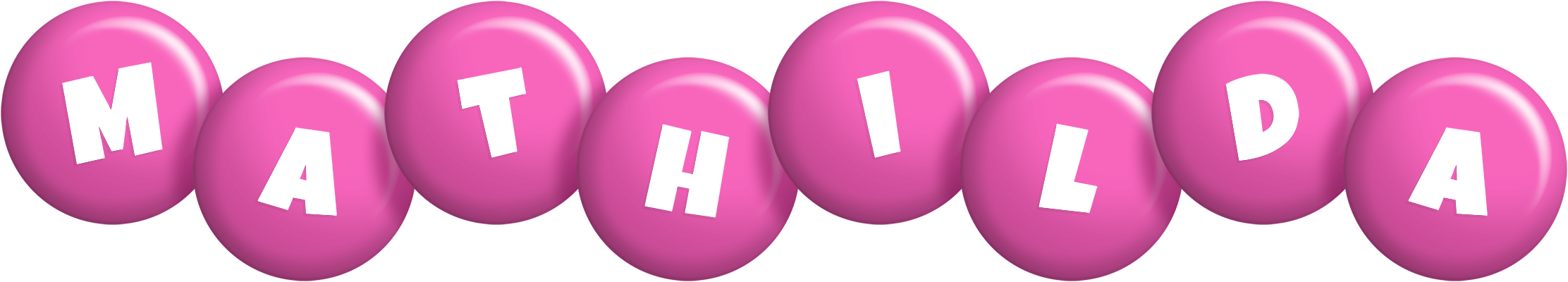 Mathilda candy-pink logo